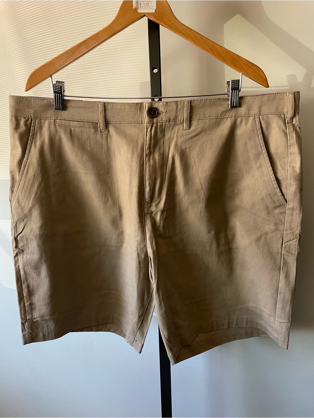 JACHS New York Cotton Tan Chino Shorts Size 40
